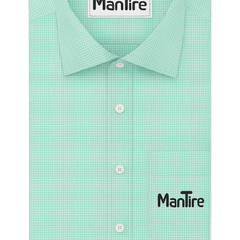 Shirt Fabric Raymond Giza Cotton Broad Check With Jacquard Colour Mint Green