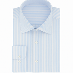 Shirt Fabric Soktas Giza Cotton Lining Colour Light Blue N White