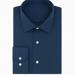 Shirt Fabric Soktas 80s Giza Cotton Plain Colour Usafa Blue