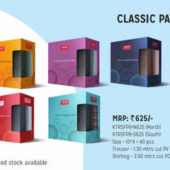 Raymond Men's Pant Shirt Fabric Combo Gift Pack MRP 625/-