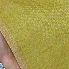 Navsari Stiff Pure Cotton Premium Jacquard Kurta Fabric For Men Colour Olive Green