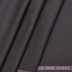 Raymond 90s Count Poly Wool Dark Plain Brown Blazer fabric
