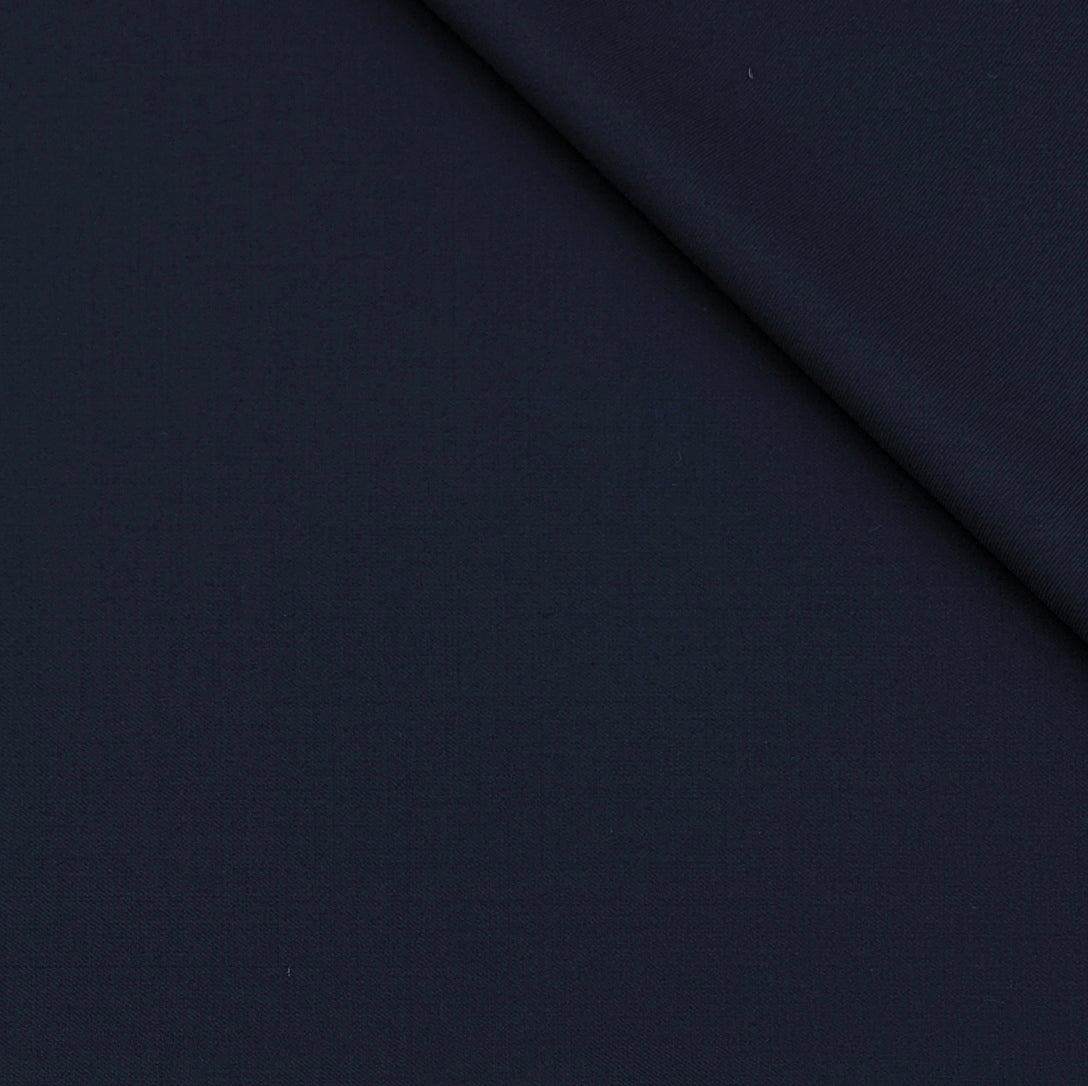 Trouser Fabric OCM Exotic Premium Super 130s Count 40% Merino Wool Plain Color Dark Blue