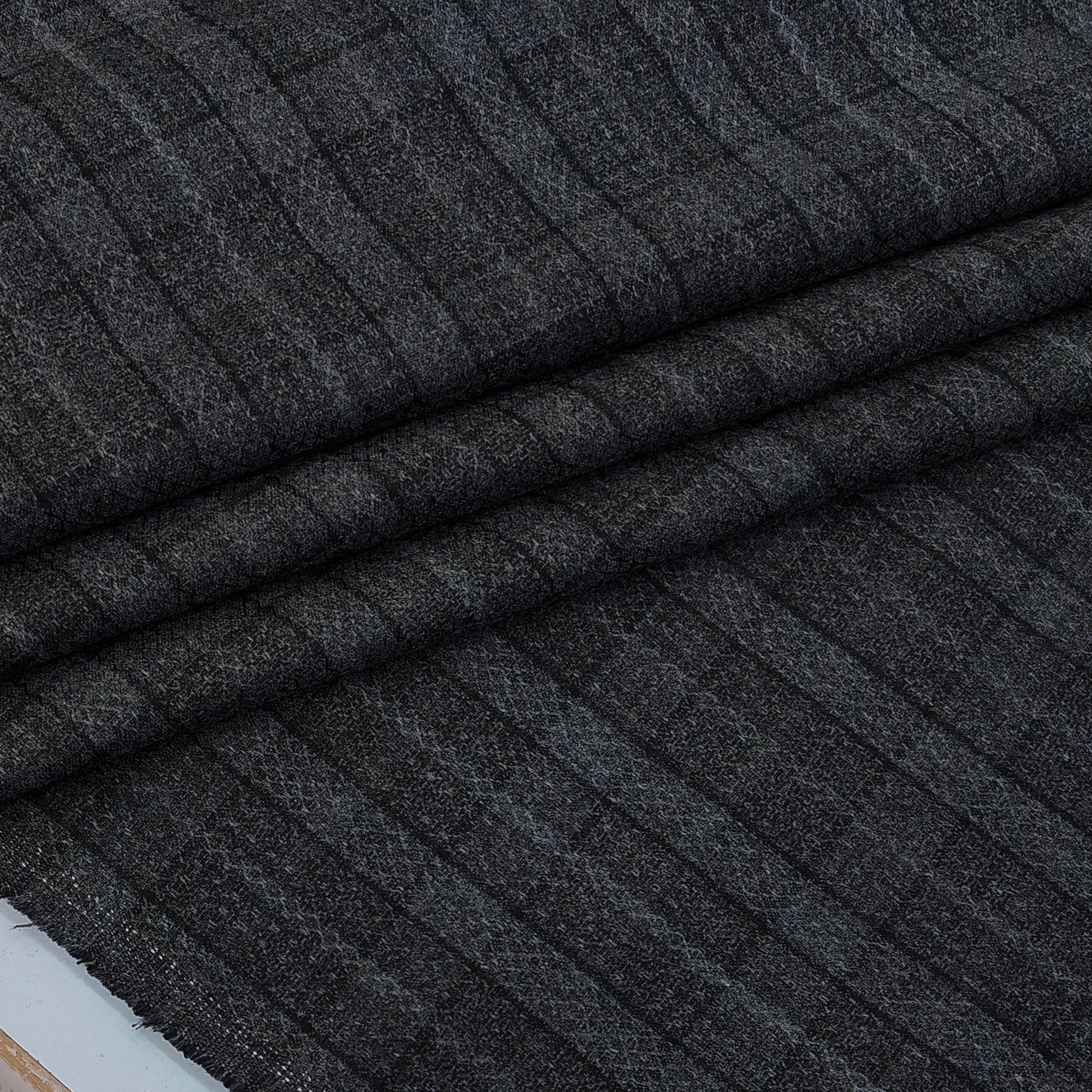 Blazer Fabric ManTire Italian Check Colour Dark Grey