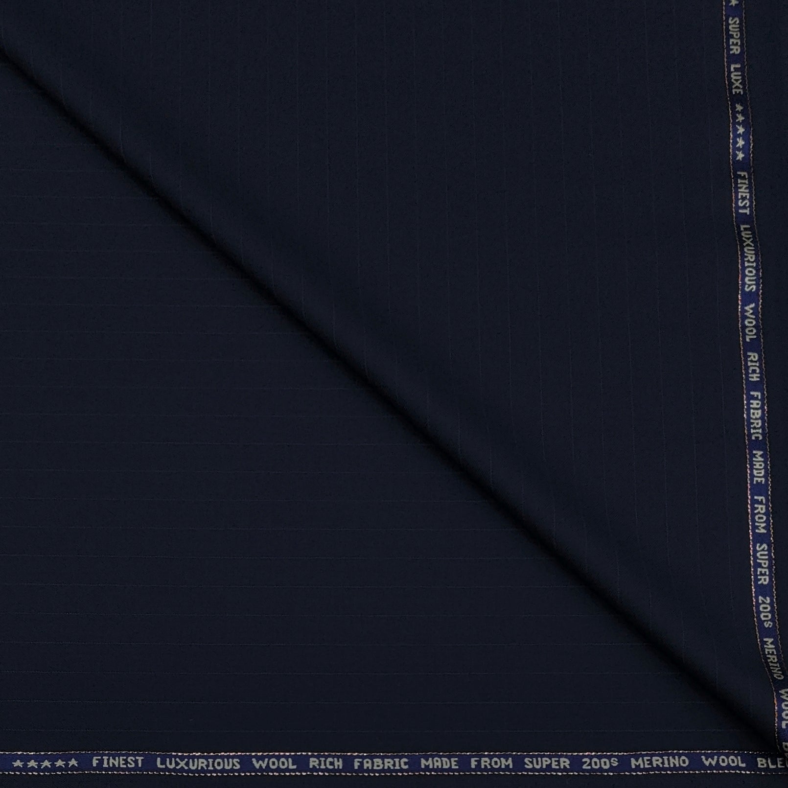 Suit Fabric Raymond Exotic Super 200s Count Luxurious 70% Rich Wool Lining Color Dark Blue