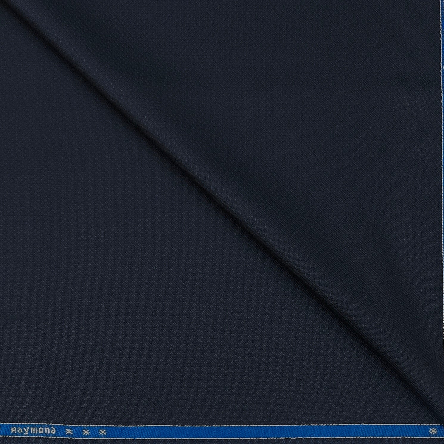 Blazer Fabric Raymond Poly Viscose Micro Dobby Colour Space Blue