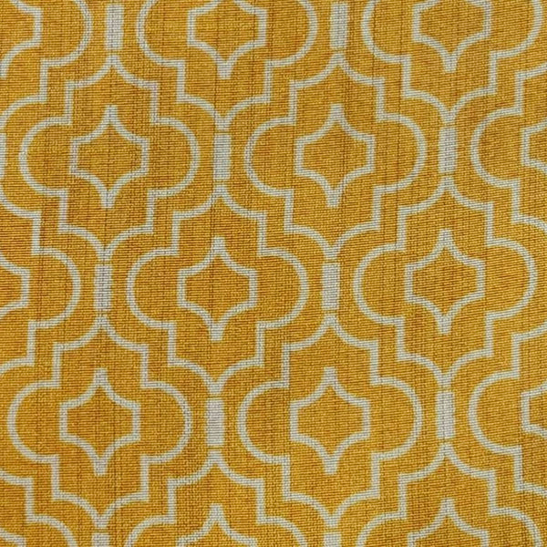 ManTire Men's Designer Silk Digital Printed Kurta Fabric Colour Golden Poppy Yellow