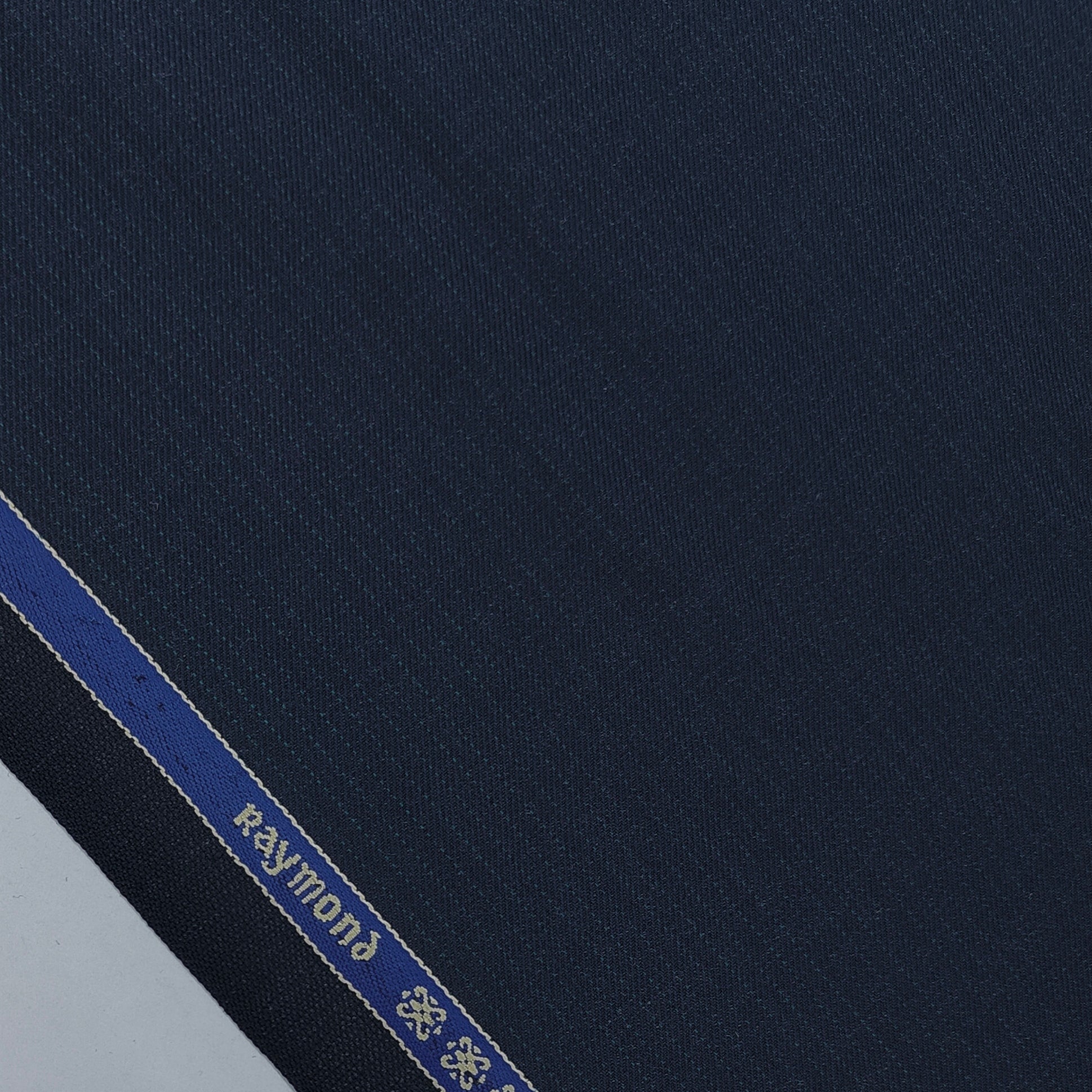 Trouser Fabric Raymond Wool Blended Pin Lining Colour Dark Blue