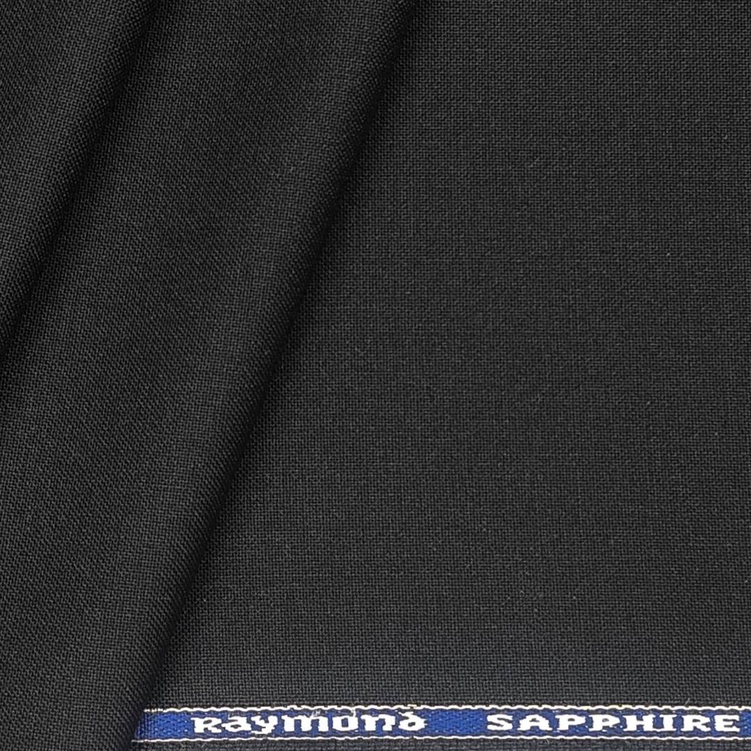 Raymond Sapphire Terry wool Matti Plain Trouser Fabric Color Black