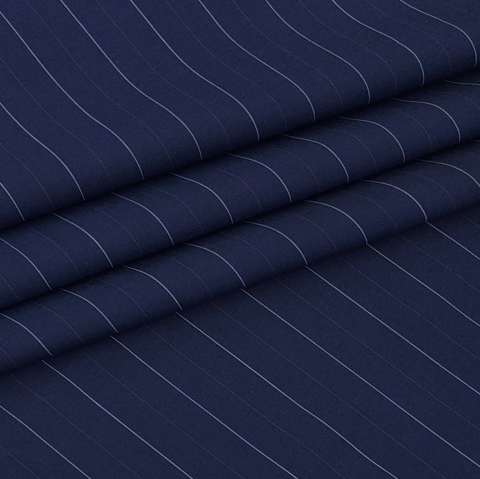 Shirt Fabric Donear Premium 100% Pure Cotton Fine Stripes Colour Dark Space Blue