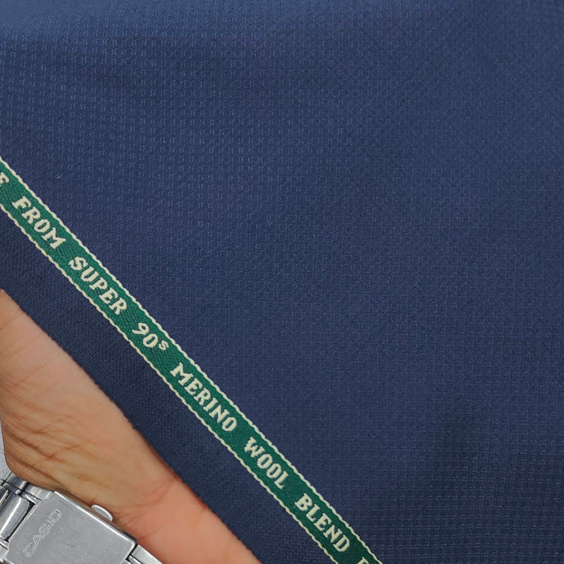Trouser Fabric Raymond 40% Wool Super 90’s Dotted (Arc Blue)