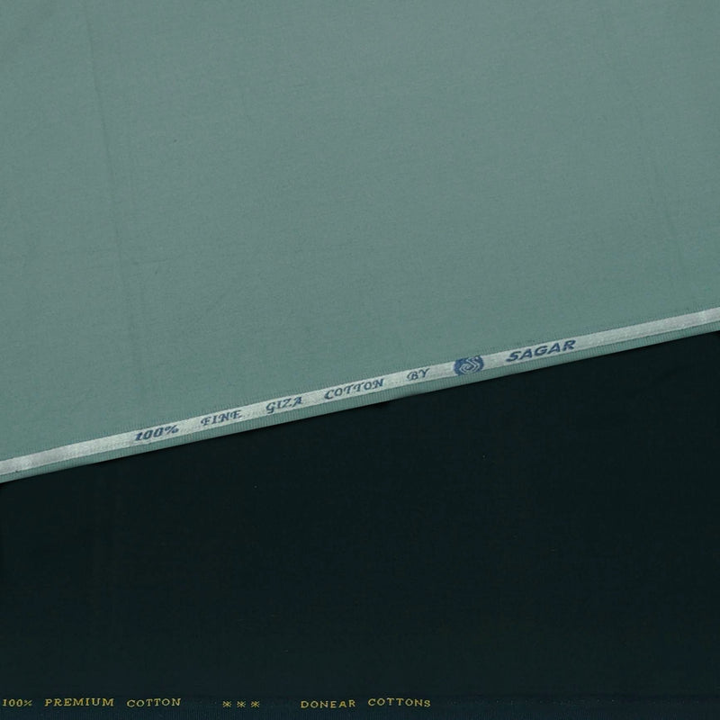 Pant Shirt Combo Pack Donear Dark Sacramento Green Pant Plain 100% Cotton Light Mint Green Shirt Fabric