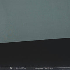 Pant Shirt Combo Pack Graviera Black Pant, Plain Poly Cotton Pistachio Green Shirt Fabric