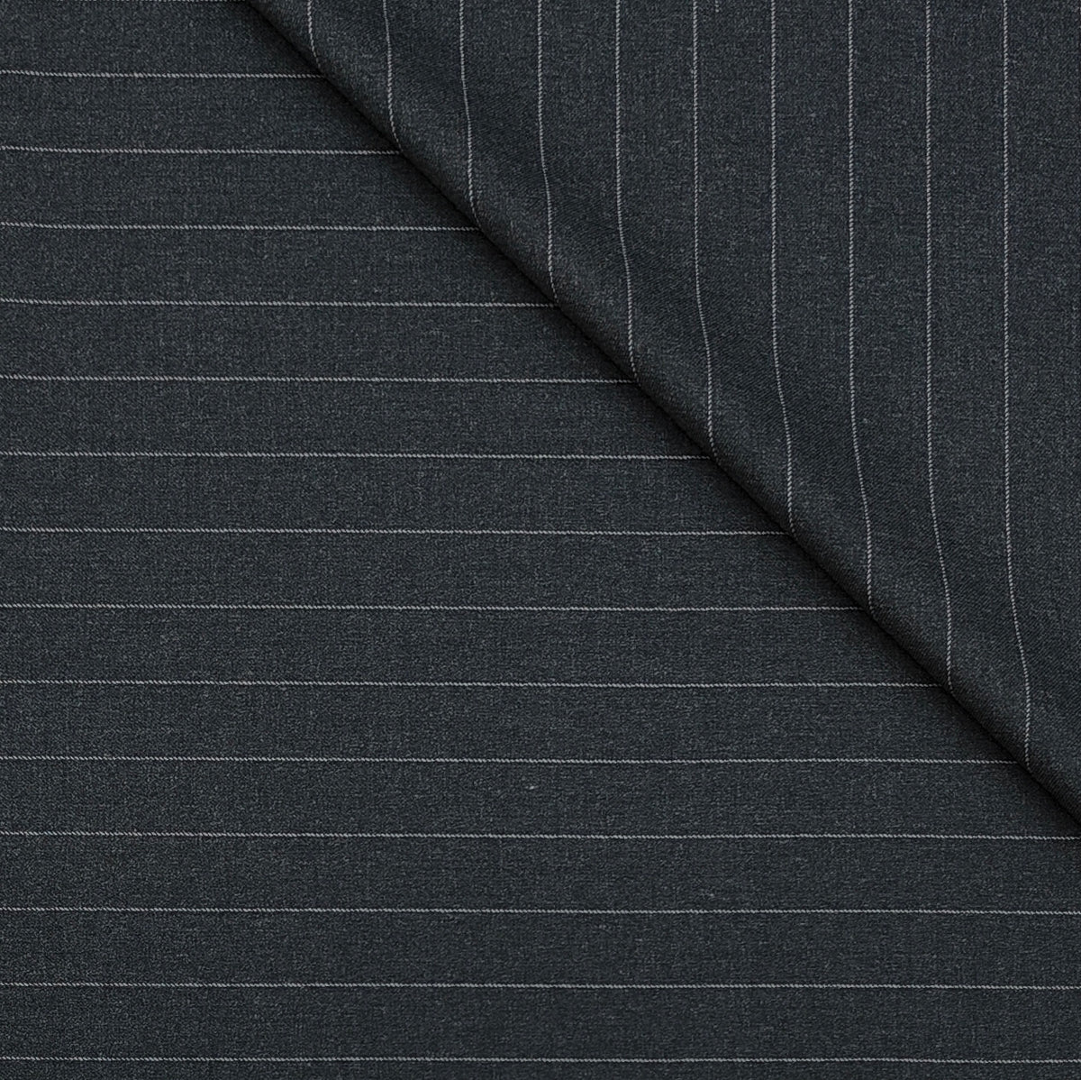 Canetti Italy Luxury 2Ply TR Broad Stripes Suiting Fabric Colour Pebble Grey