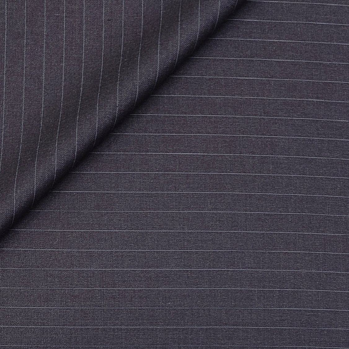 Canetti Italy Luxury 2Ply TR Fine Stripes Suiting Fabric Colour Faded Purple