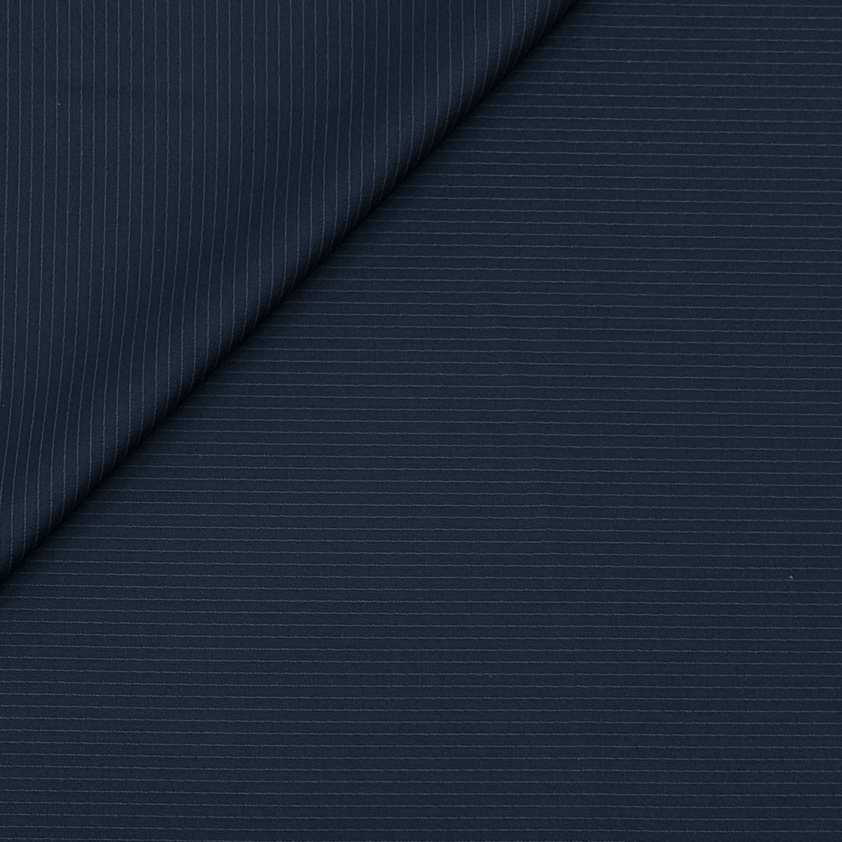 Canetti Italy Luxury 2Ply TR Pencil Stripes Suiting Fabric Colour Peacock Blue