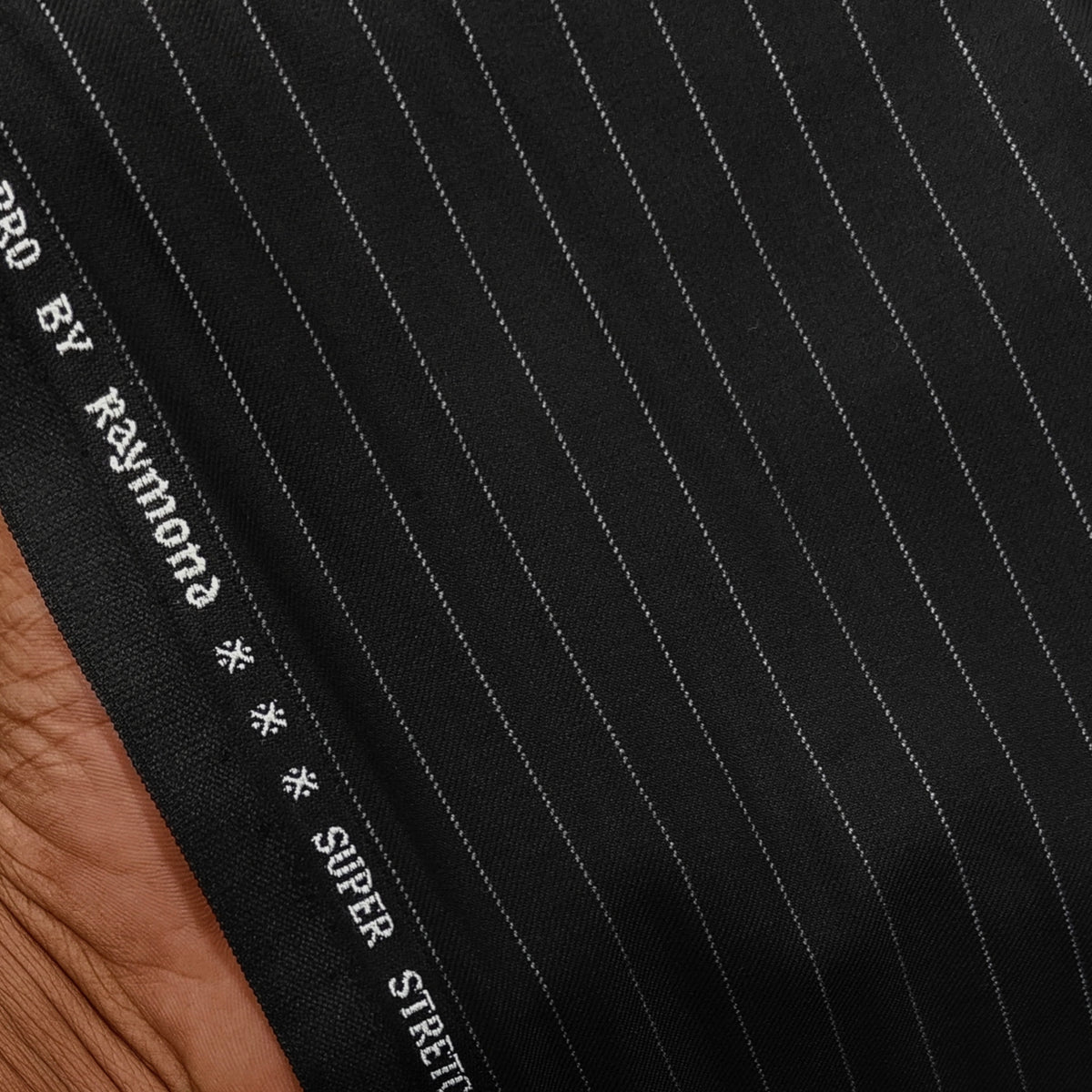 Trouser Fabric Raymond 4Way Stretchable Premium Lining Color Black
