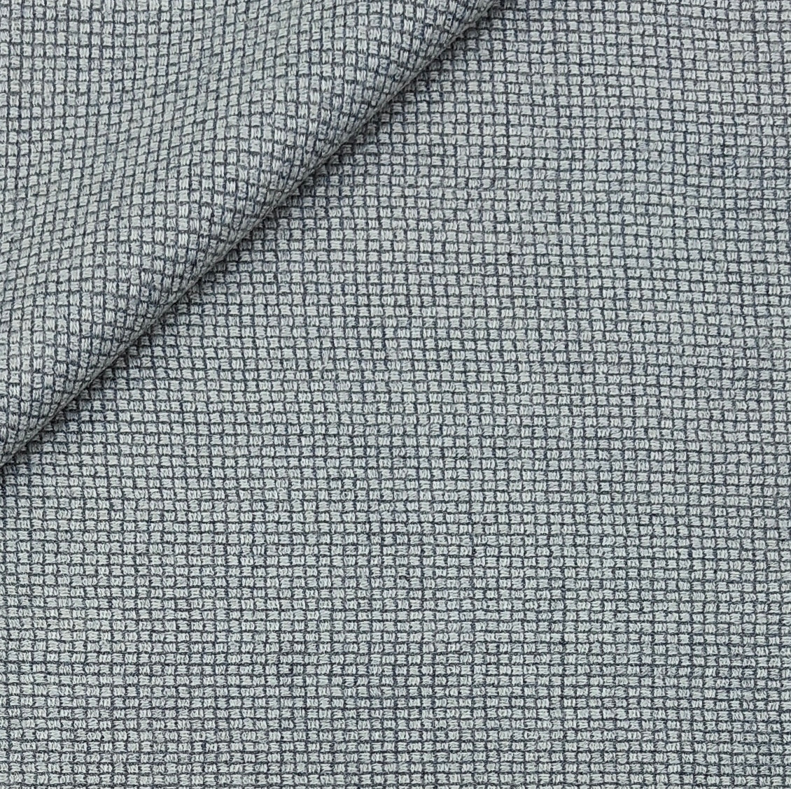 Tweed Blazer Fabric OCM Premium Wool Blended Micro Check Colour Grey