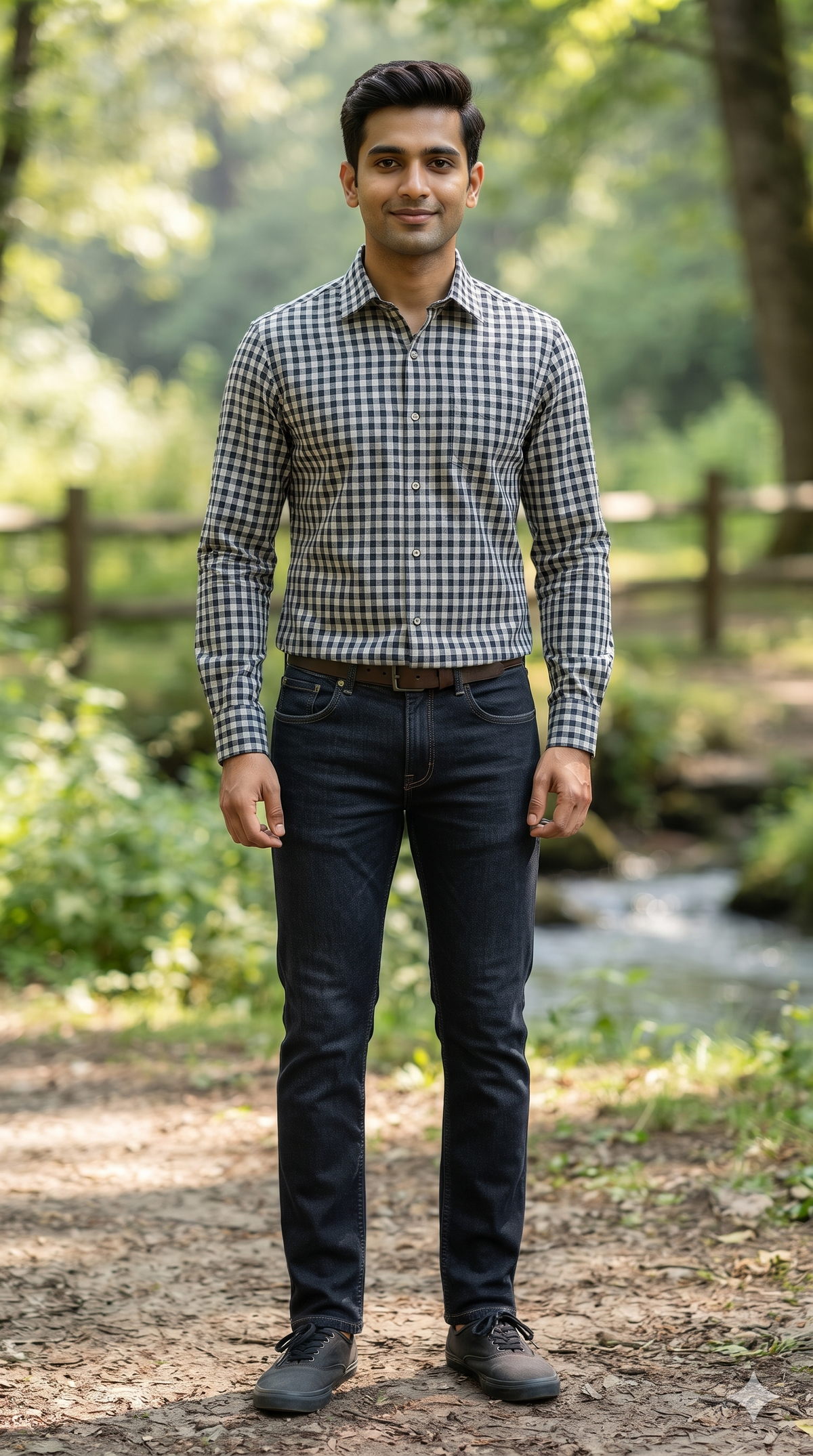Warm Shirt Fabric Raymond Windowpane Check Colour Black N Off White