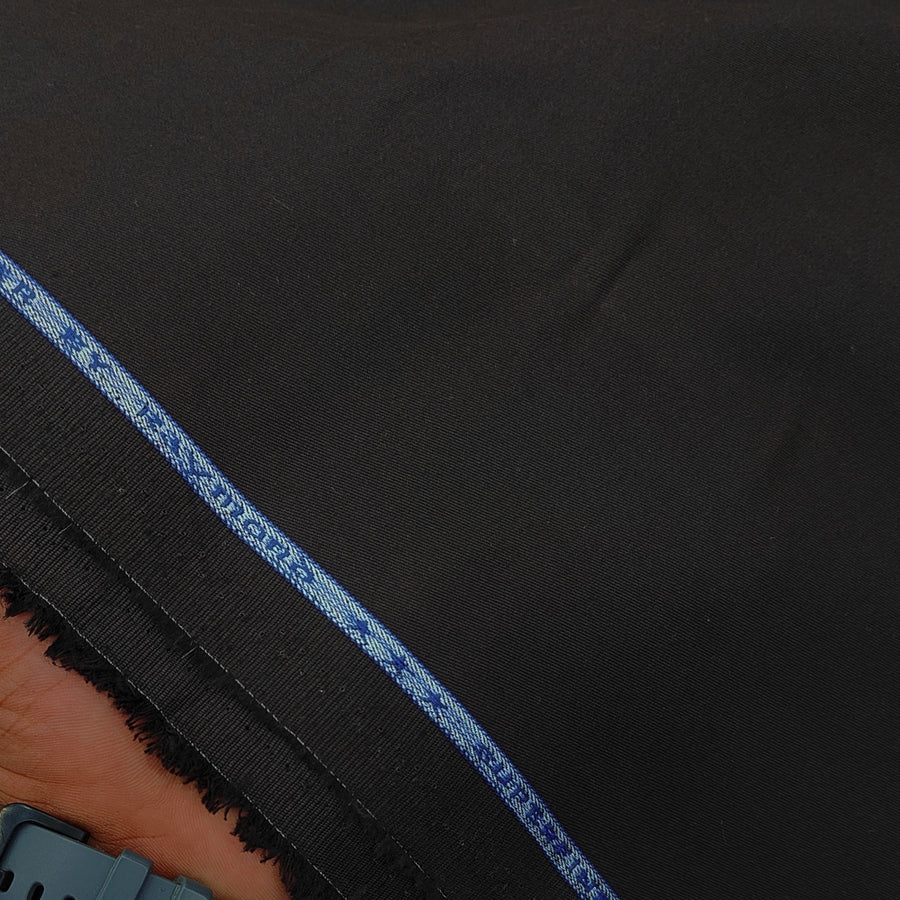 Trouser Fabric Raymond Pure Cotton Stretchable Color Dark Coffee