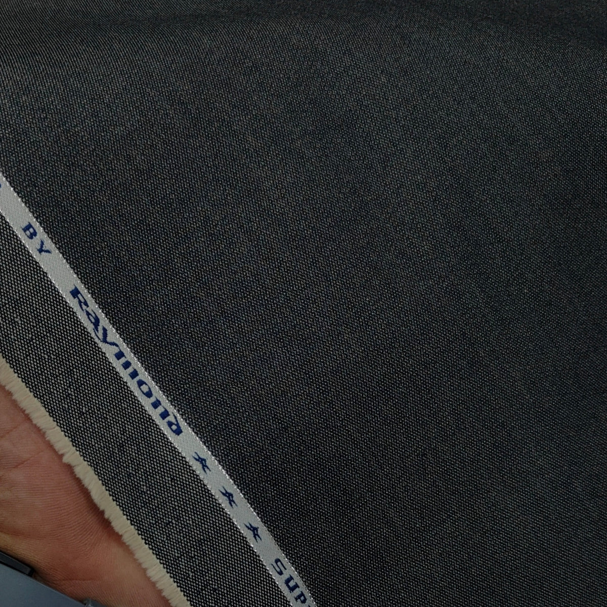Jeans Fabric Raymond Men’s Cotton Denim Unstitched Stretchable Fabric Colour Dark Grey