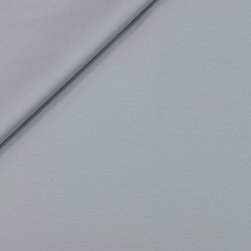 Canetti Italy Luxury Supima Cotton Plain Suiting Fabric Colour Cloud Grey