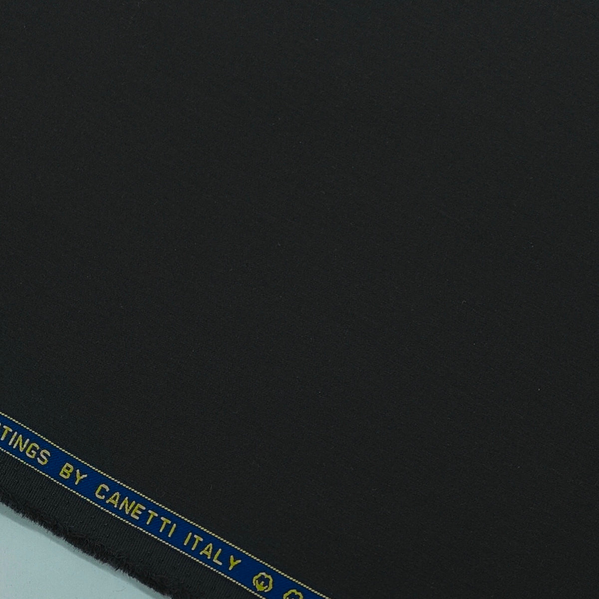 Canetti Italy Luxury Supima Cotton Plain Suiting Fabric Colour Onyx Grey