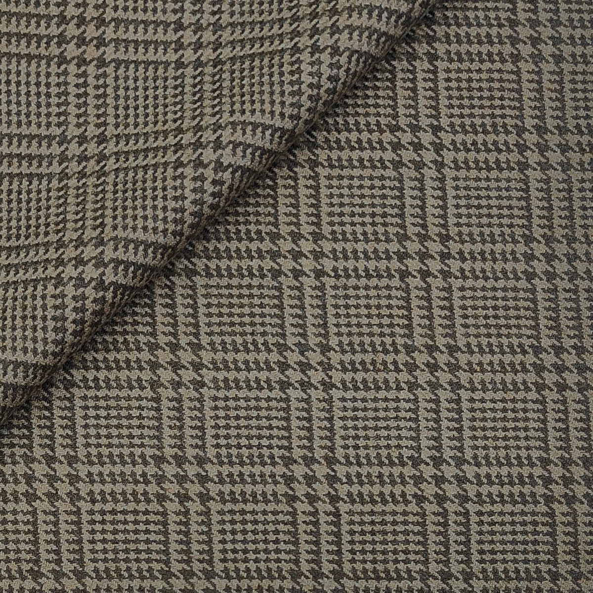 Tweed Blazer Fabric Raymond 52% Wool Wales Check Colour Earth Brown
