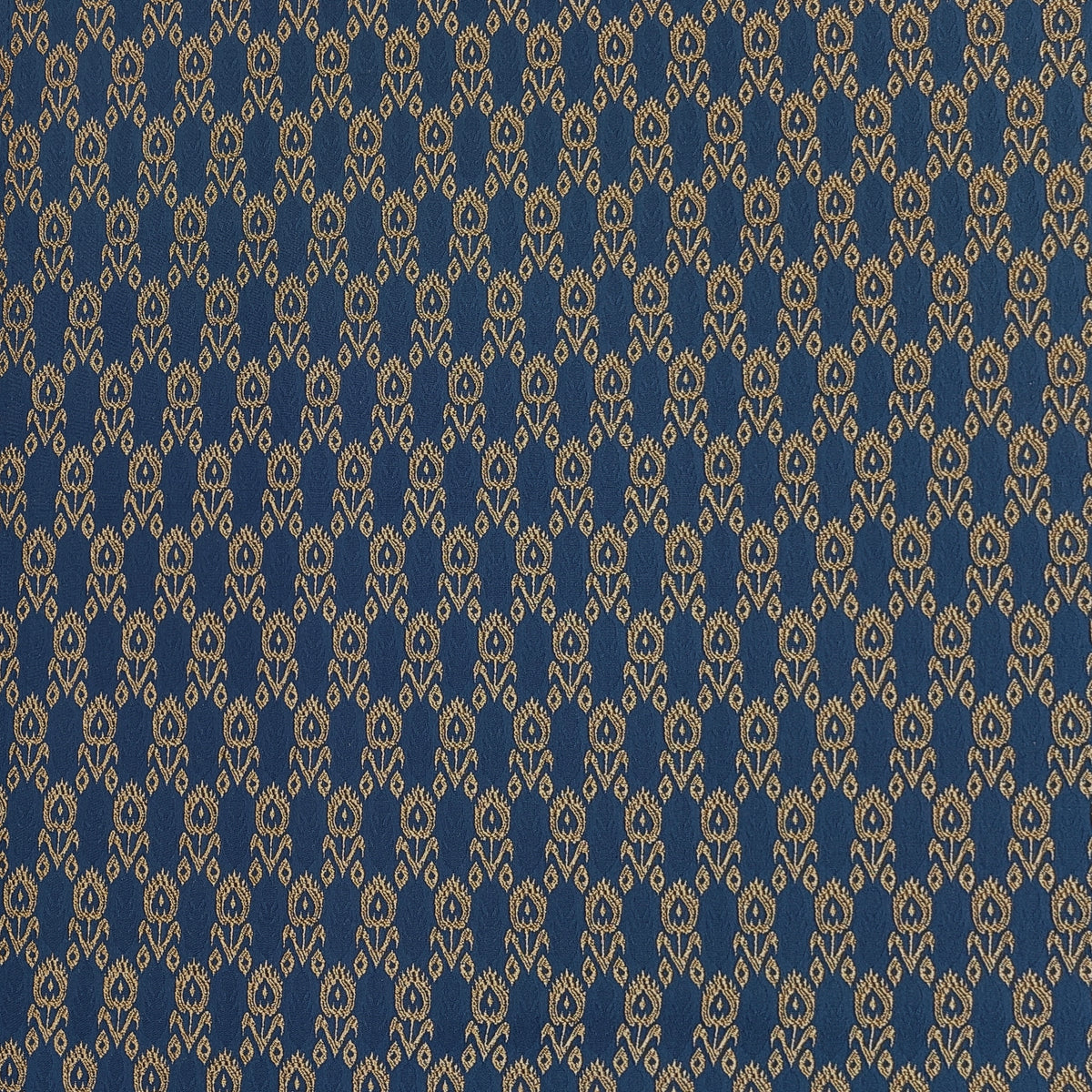 Achkan & Bandhgala Fabric ManTire Satin Fabric With Brocade work Colour Royal Blue N Golden