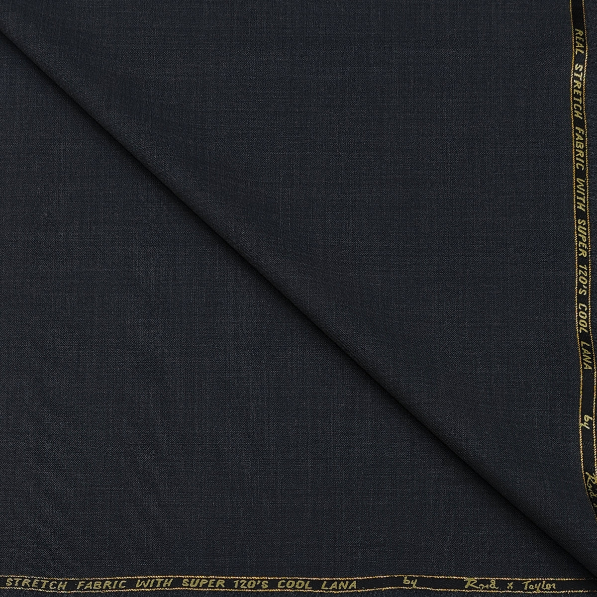 Trouser Fabric Reid & Taylor Super 120s Count 50%Wool Stretchable Plain Color Grey