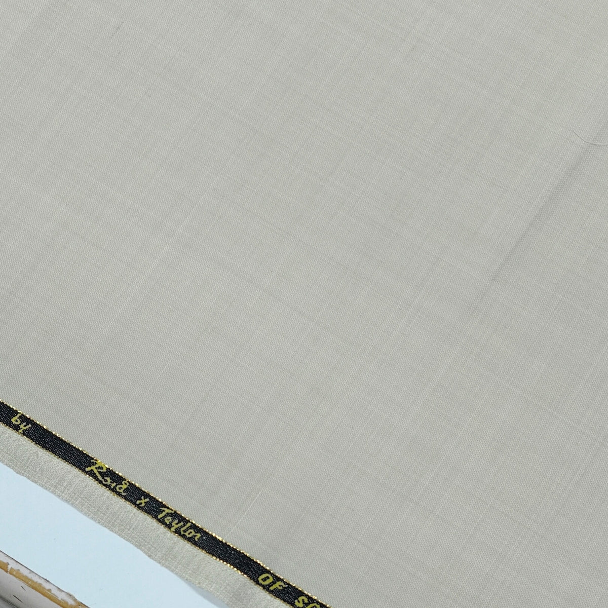 Trouser Fabric Reid & Taylor Super 120s Count 50%Wool Stretchable Plain Color Ash Brown