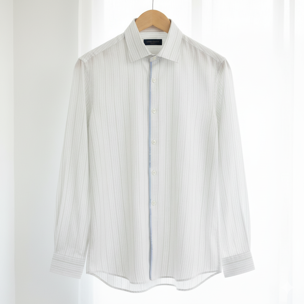 Shirt Fabric Linen Club Pure Linen Lining Colour Light Brown N White