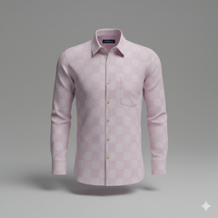 Shirt N kurta Fabric Linen Club Linen Blended Jacquard Colour Light Pink