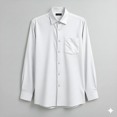 Shirt Fabric Soktas 170/2 Giza Cotton Plain Colour White