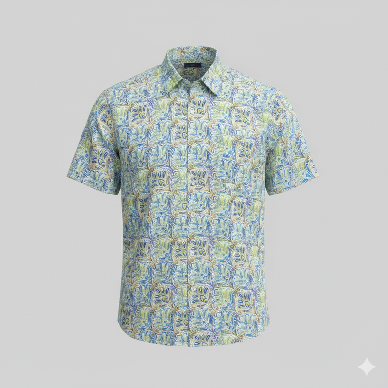 Shirt Fabric Raymond Giza Cotton Digital Print Colour Multicolour