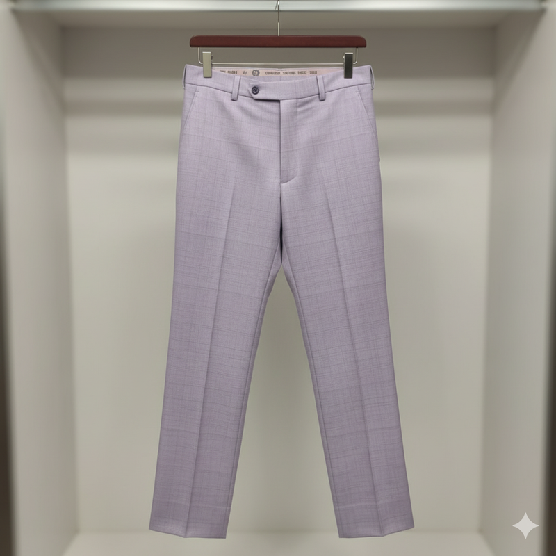 Trouser Fabric Gr Gwalior Poly Viscose Slub Colour Light Purple Lavender