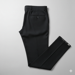 Trouser Fabric Gr Gwalior Poly Viscose Designer Dobby With Check Colour Black