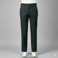 Trouser Fabric Reid & Taylor 90s Wool Blended Plain Color Dark Fedgrau Green