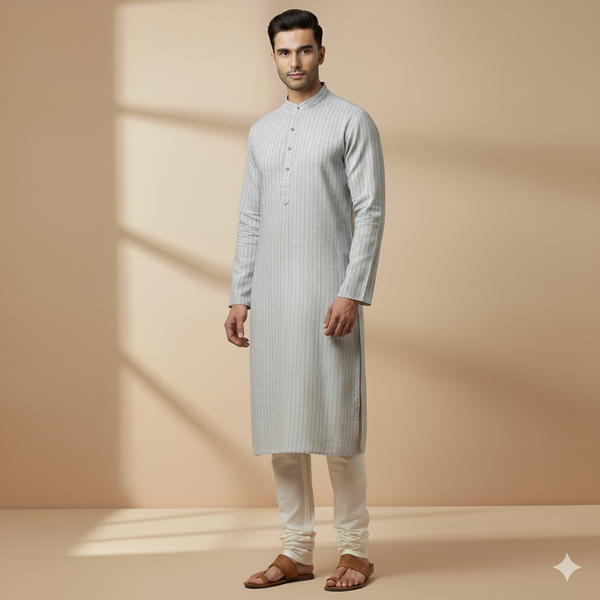 Shirt & Kurta Fabric Linen Club Pure Linen Broad Lining Colour Grey