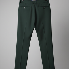 Trouser Fabric Siyaram 4Way Lycra Premium Plain Colour Seaweed Green