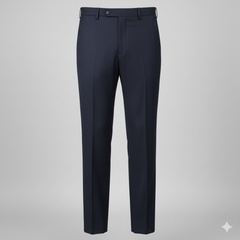 Trouser Fabric Siyaram 4Way Lycra Premium Plain Colour Dark Blue