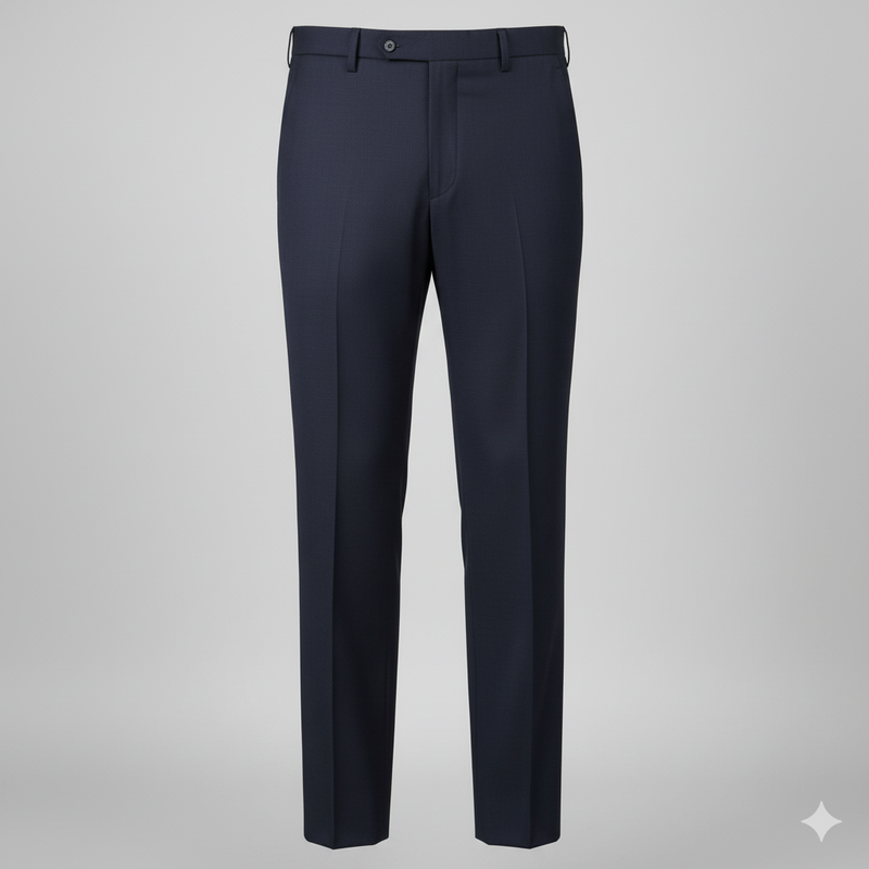 Trouser Fabric Siyaram 4Way Lycra Premium Plain Colour Dark Blue