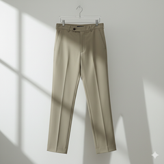 Trouser Fabric Graviera 4Way Lycra Premium Plain Color Light Brown