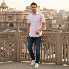 Shirt Fabric Raymond Pure Cotton Lining Colour Blush Pink