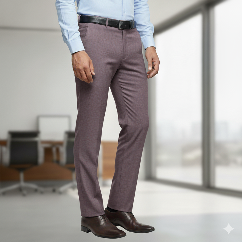 Trouser Fabric Canetti Italy Luxury TR Pin Dotted Colour Light Lavender