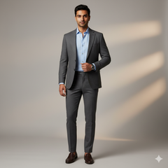 Trouser Fabric Donear 4Way Lycra Premium Broad Lining Colour Grey