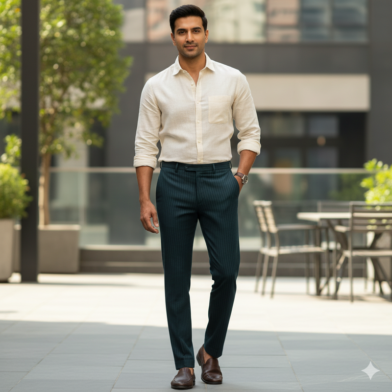 Trouser Fabric Donear 4Way Lycra Premium Lining Colour Kaitoke Green