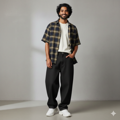 Jeans Fabric Arvind Men’s Cotton Denim Unstitched Stretchable Fabric Colour Dark Grey