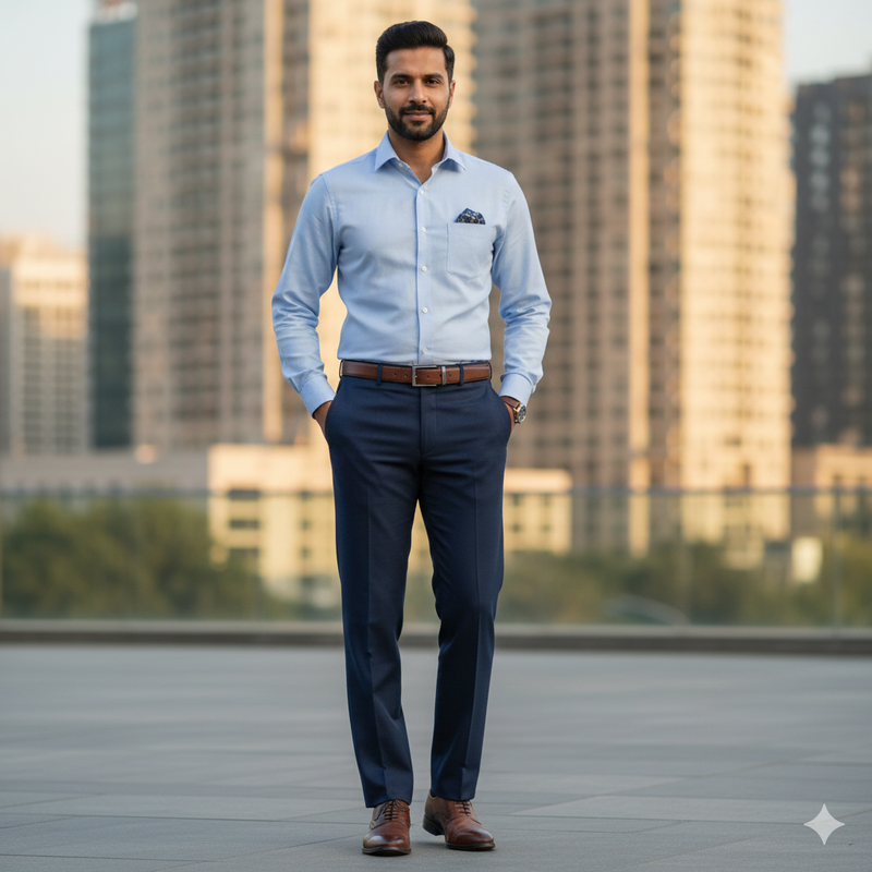 Trouser Fabric Reid & Taylor Super 100s 35% Wool Mild Check Color Berry Blue