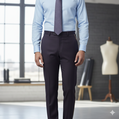 Trouser Fabric Reid & Taylor Super 110s 50% Wool Plain Color Dark Wine